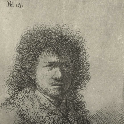 Selfie by Rembrandt van RIjn , Rijks Museum online collection