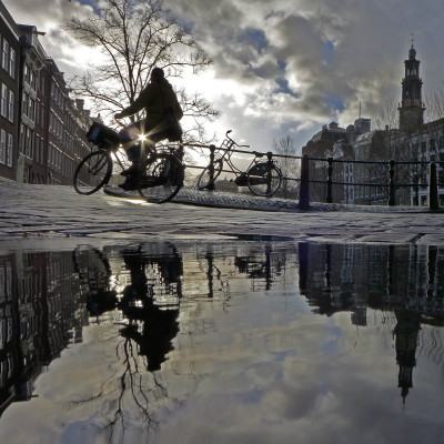 Cyclist: after photoshop