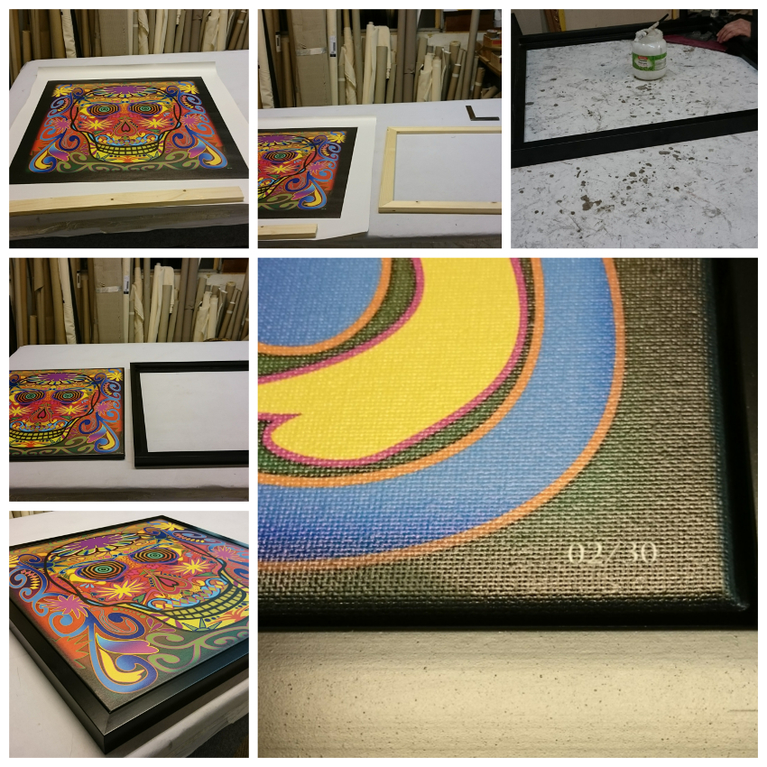 kunstverhuur, canvas, plexi, acylic glass, frame,